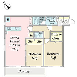 間取図画像 2LDK