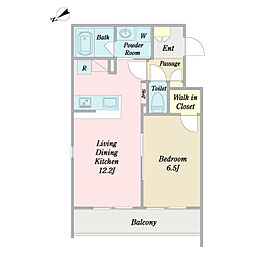 SKYGARDEN 1LDKの間取図画像