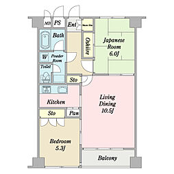 間取図画像 2LDK