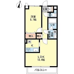 間取図画像 1LDK