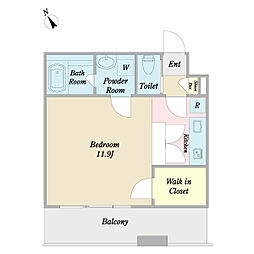 グランプラス白楽 1Kの間取図画像