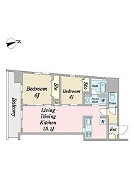 間取図画像 2LDK