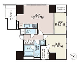 Le Lien新川II 2LDKの間取図画像
