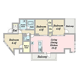 間取図画像 3LDK