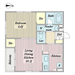 間取図画像 1LDK