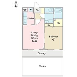 間取図画像 1LDK