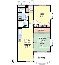 40ストリームズ 2LDKの間取図画像