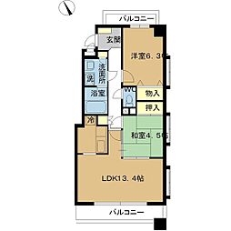 Grandeur 2LDKの間取図画像