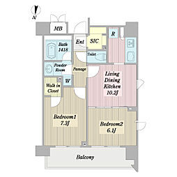 間取図画像 2LDK