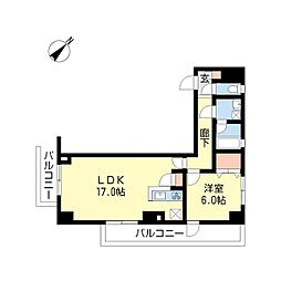 スエテ・ボヌール 1LDKの間取図画像