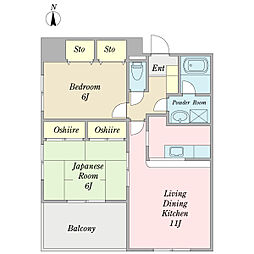 間取図画像 2LDK