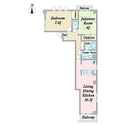 間取図画像 2LDK