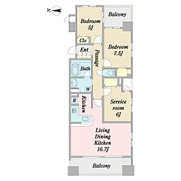 間取図画像 2SLDK