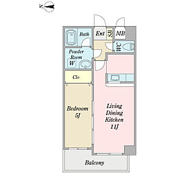 間取図画像 1LDK