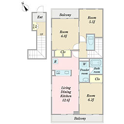 間取図画像 3LDK