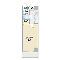 αＮＥＸＴ南行徳第3 1階1Kの間取り