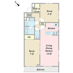 間取図画像 2LDK