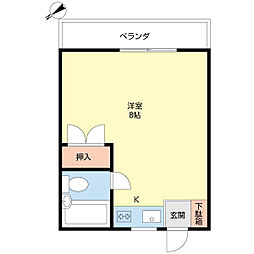 サマセットハイツ ワンルームの間取図画像