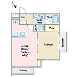 間取図画像 1LDK