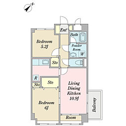 間取図画像 2LDK