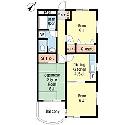 ライフピア行徳2 3DKの間取図画像