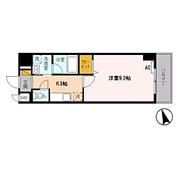 ソシア西葛西 2階1Kの間取り