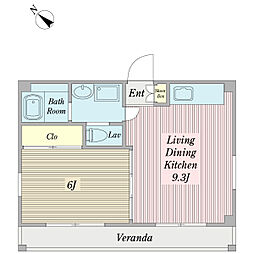 間取図画像 1LDK