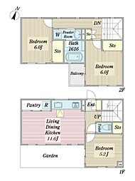 グリシーヌ 3LDKの間取図画像