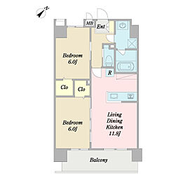 間取図画像 2LDK