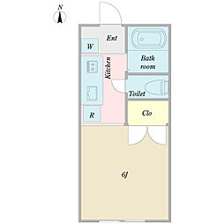 アーピーハイム公津の杜 1Kの間取図画像