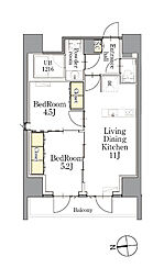 CLASSEUM(クラシアム)仙台新寺通 2LDKの間取図画像
