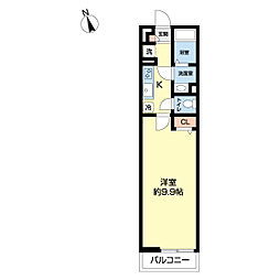 リブリ・レナトゥス 1階1Kの間取り