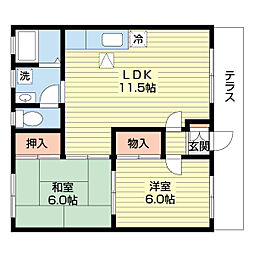 間取図画像 2LDK