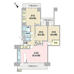 間取図画像 3LDK