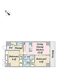 間取図画像 2LDK