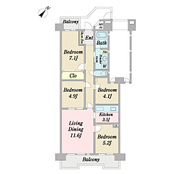 間取図画像 4LDK