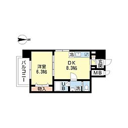 ISLABONITA 1DKの間取図画像