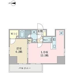 エルコンテント 1LDKの間取図画像