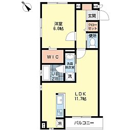 間取図画像 1LDK