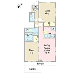 間取図画像 2LDK