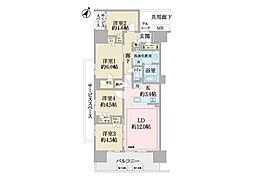 オハナ柏たなかパークフロント 4LDKの間取図画像