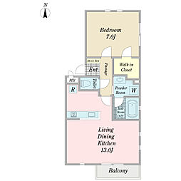 間取図画像 1LDK