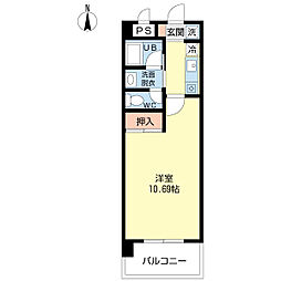 S.ソフィア 1Kの間取図画像