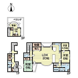 桜台コートハウス 1階4LDKの間取り
