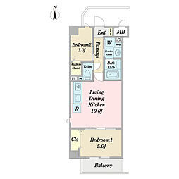 間取図画像 2LDK
