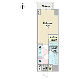 ＣＡＳＡ　ＫＡＮＯＮ　住吉 5階1Kの間取り