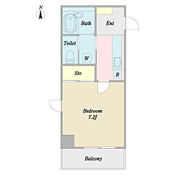 シェンプレ.N 1Kの間取図画像