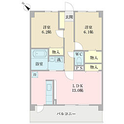 間取図画像 2LDK
