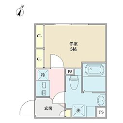 ａＬＡＴＯ三軒茶屋 4階ワンルームの間取り