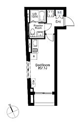 SPHERE MOTOYOYOGI HILL TERRACE ワンルームの間取図画像